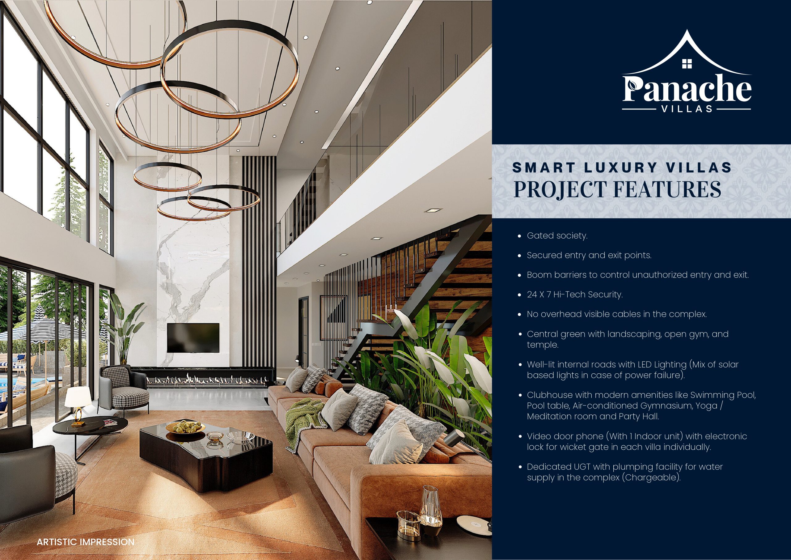 Features of Escon Panache Villas by Dhan Laxmi Associates